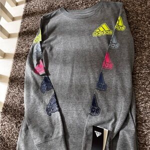 Adidas Kids Gray Long Sleeve Shirt